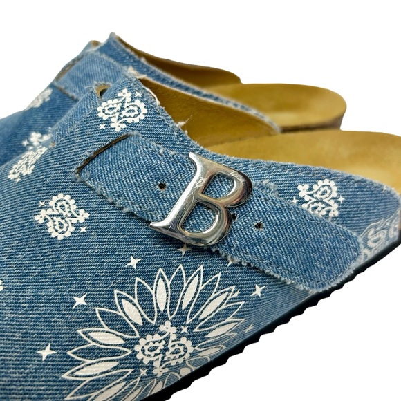 Bravest Studios Denim Tokyo Paisley Mule Clogs - Picture 5 of 12